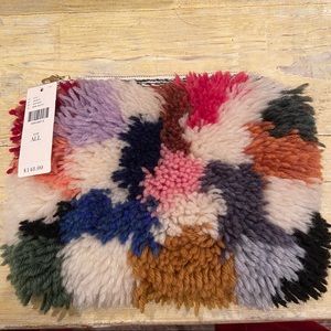 Anthropologie Multicolored Knit Yarn Clutch/Pouch